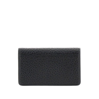 Maison Margiela Grained leather cardholder with flap