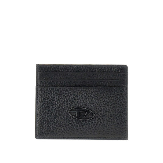 DIESEL Grained leather cardholder