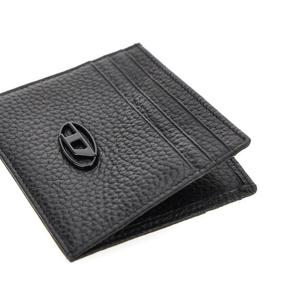 DIESEL Grained leather cardholder