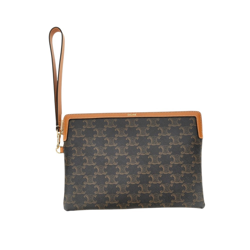 CELINE Triomphe canvas small pouch