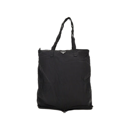 Prada Re-Nylon and leather packable tote bag