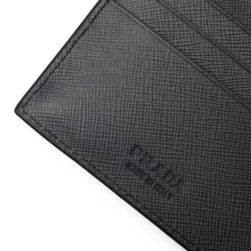 PRADA Saffiano leather wallet with triangle logo