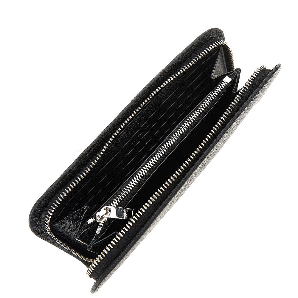 Saint Laurent Grain de Poudre leather wallet