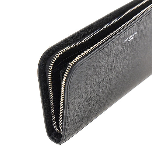 Saint Laurent Grain de Poudre leather wallet