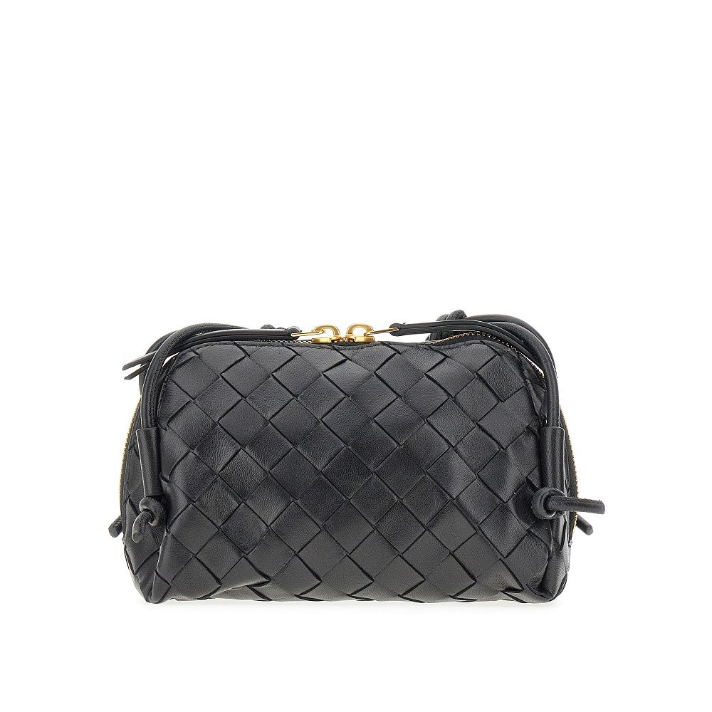 BOTTEGA VENETA Intrecciato leather pouch on strap
