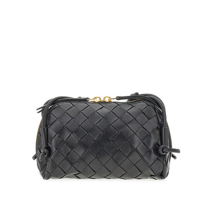 BOTTEGA VENETA Intrecciato leather pouch on strap