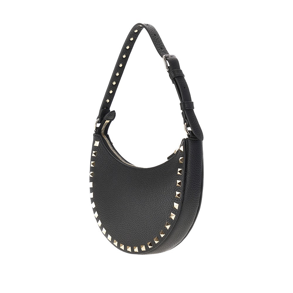 VALENTINO GARAVANI Grain leather mini 'Rockstud' hobo bag