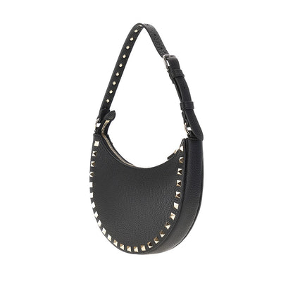 VALENTINO GARAVANI Grain leather mini 'Rockstud' hobo bag