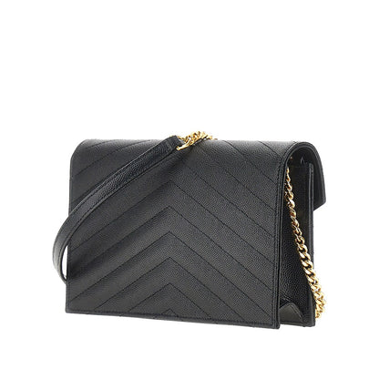 Saint Laurent Leather pouch with Cassandre detail