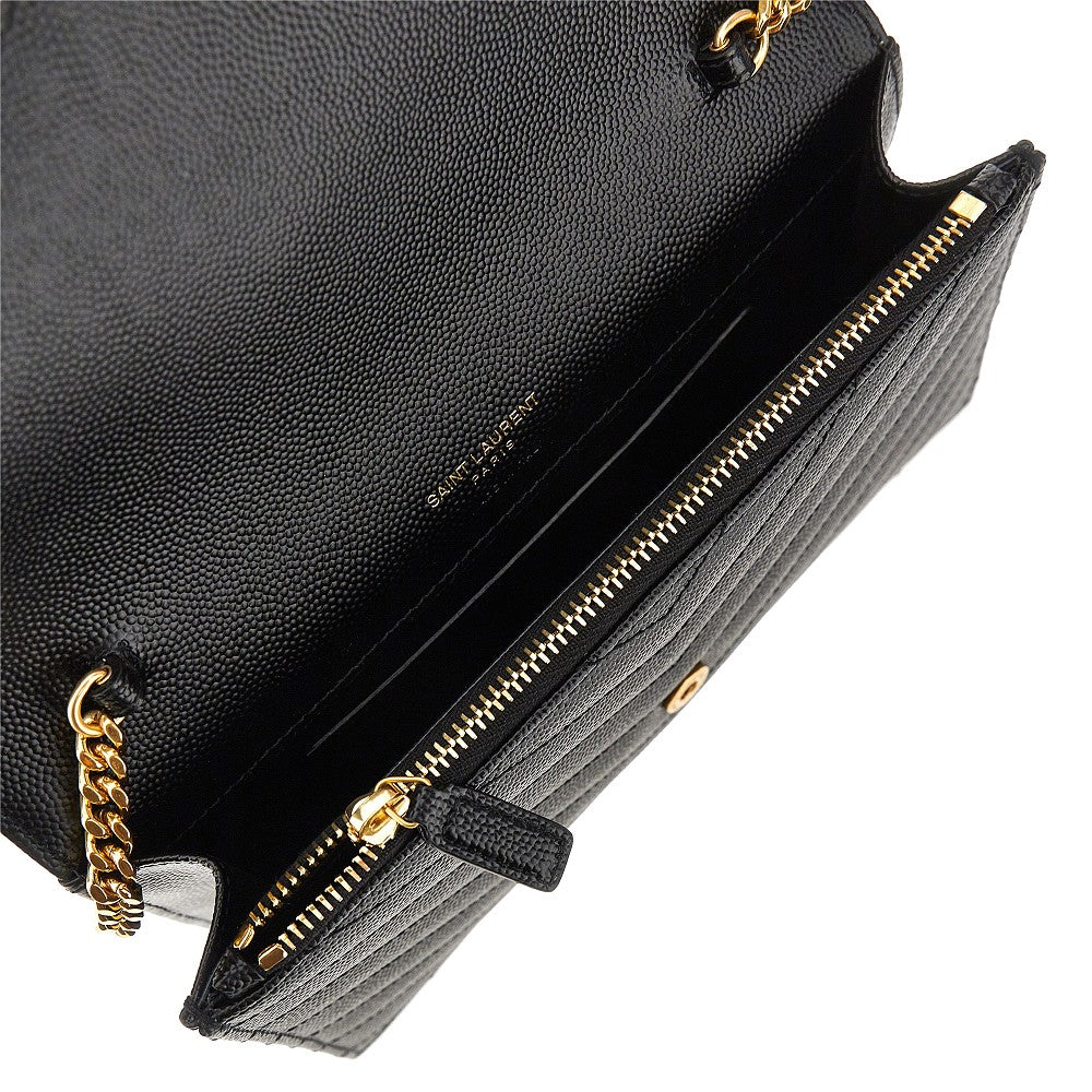 Saint Laurent Leather pouch with Cassandre detail