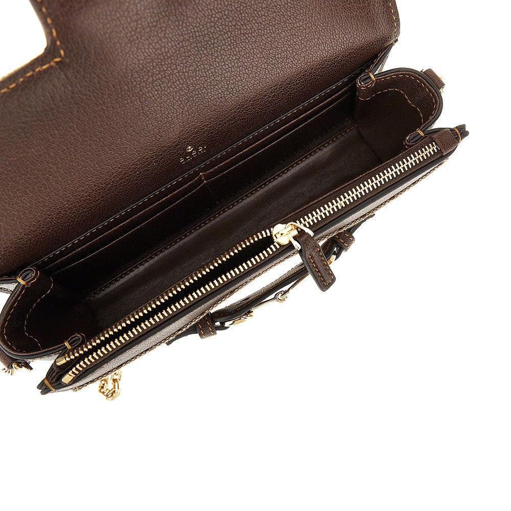 Gucci GG canvas clutch with Horsebit detail