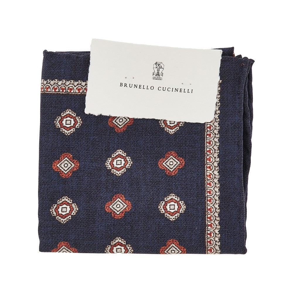 BRUNELLO CUCINELLI Jacquard silk pocket square
