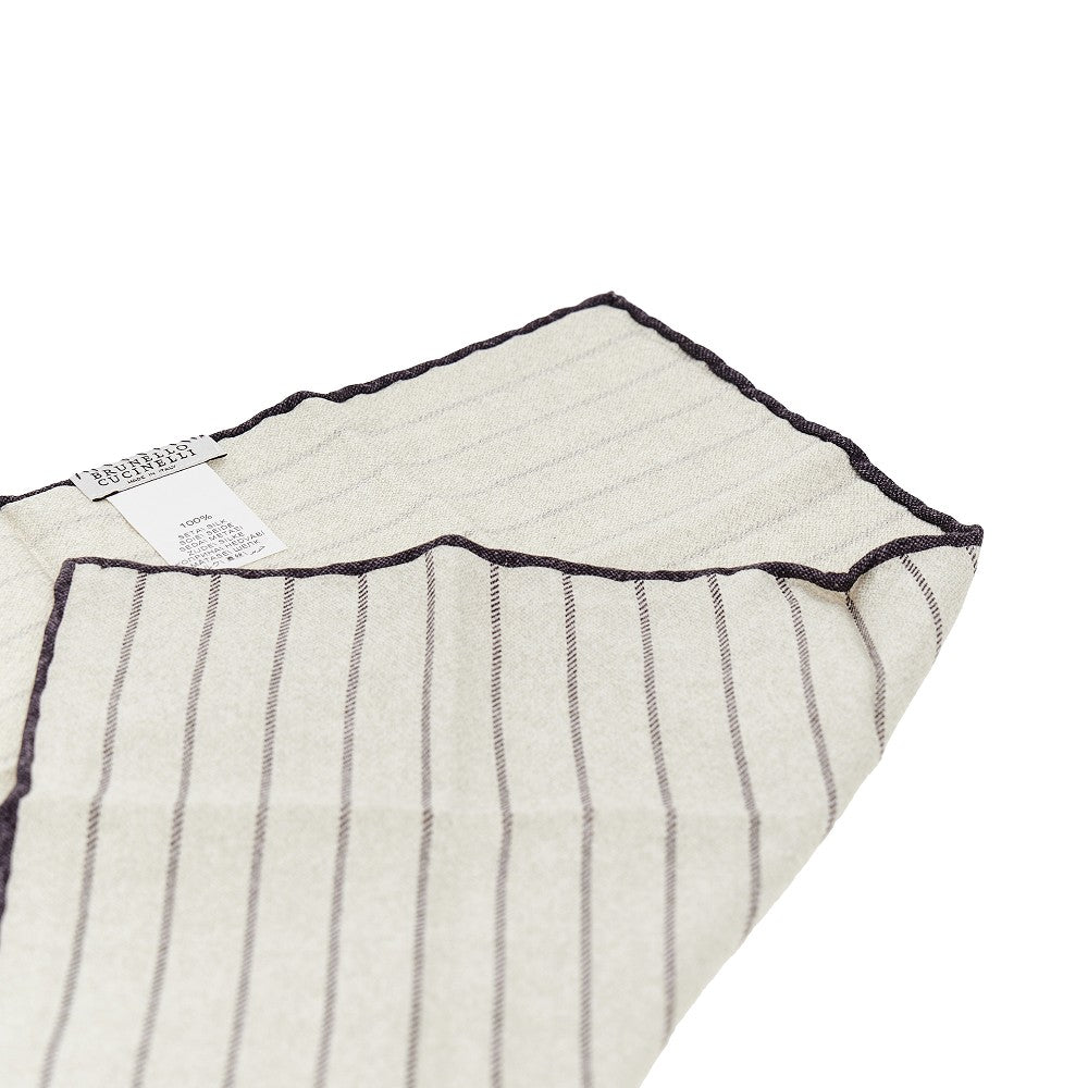 BRUNELLO CUCINELLI Jacquard silk pocket square