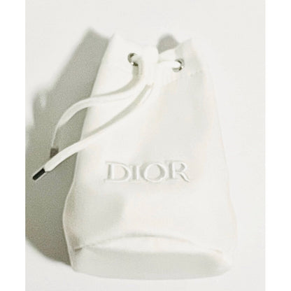 Dior beauty drawstring pouch-white (with 3rd party sling)